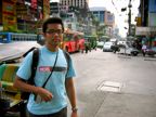 in front of tuk tuk